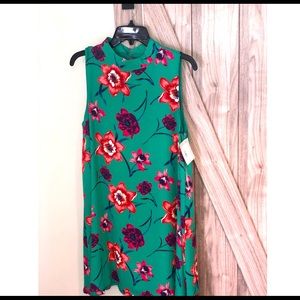 Peach Love+Floral Dress+Green+Sz L